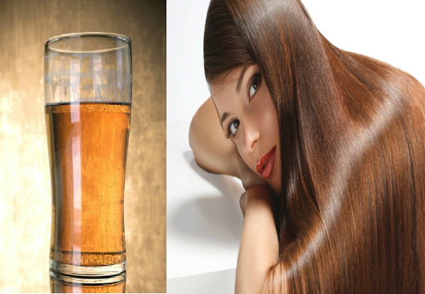 beer hair mask for Glossy hair | WedAbout