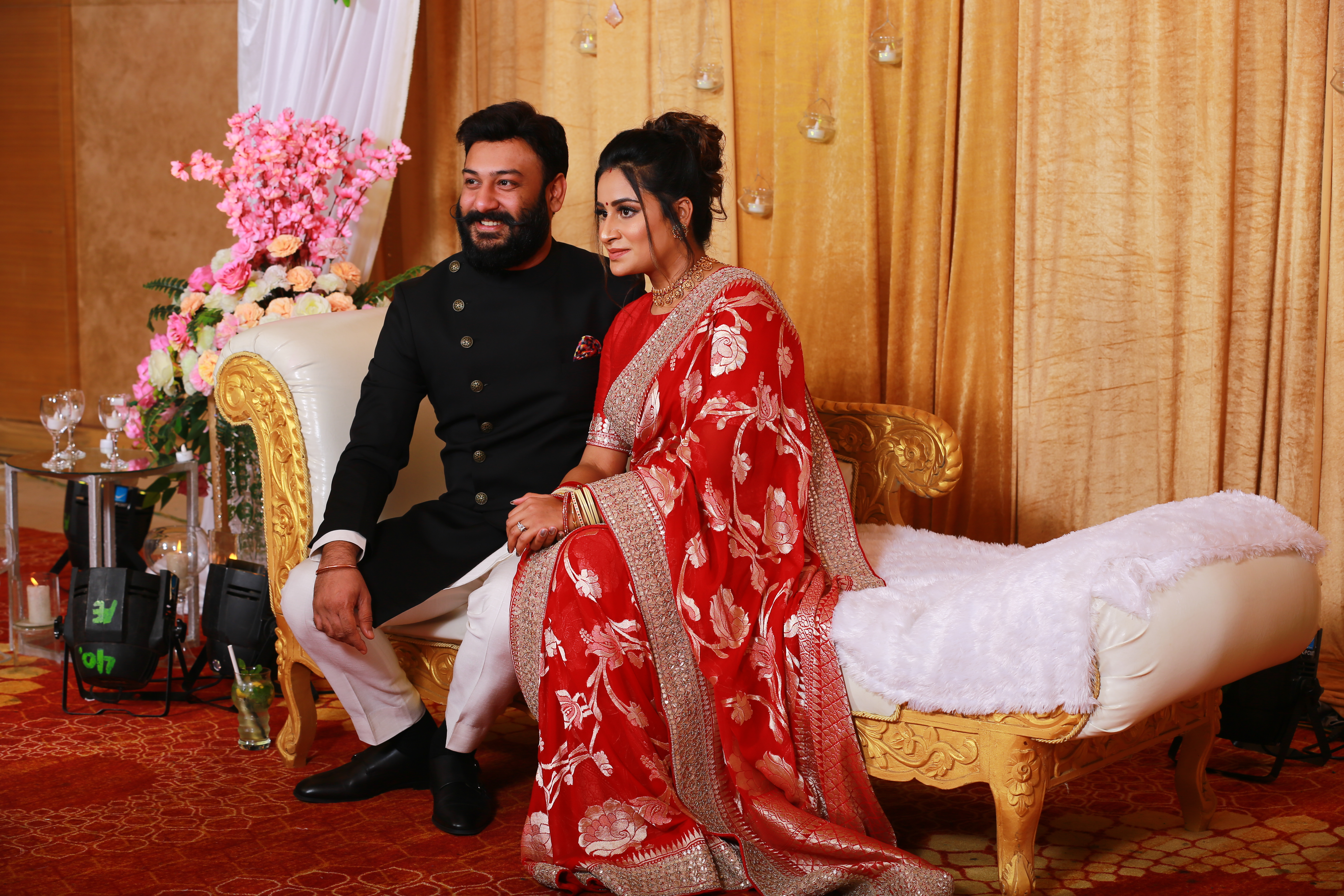couple dresses for reception