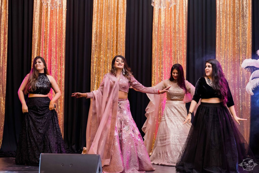 sangeet ceremony dance candid picture