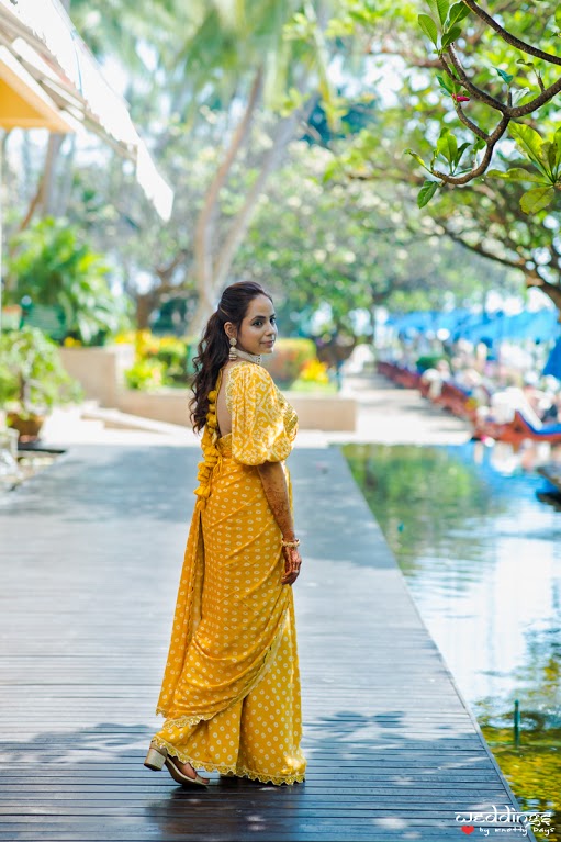 Bridal Outfit Ideas for Mayra Function captured at this destination wedding in Thailand