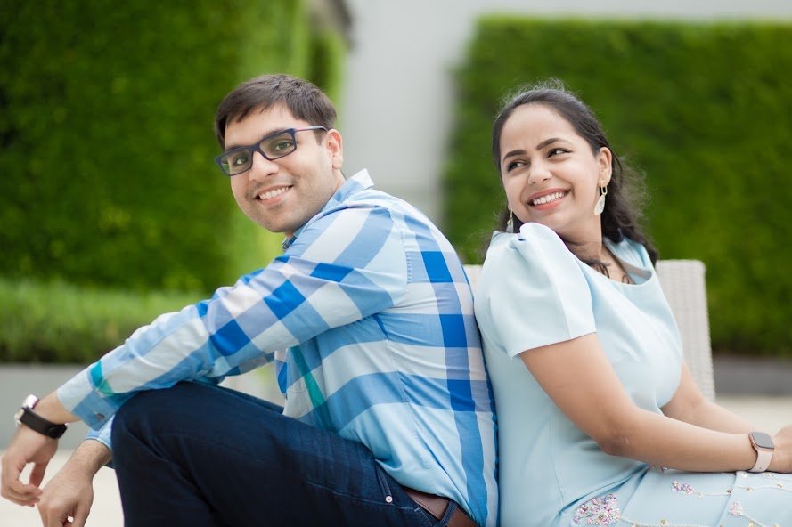 Shalini and Akhil's goofy portraits captured during their Pre-wedding Photoshoot in Bangkok