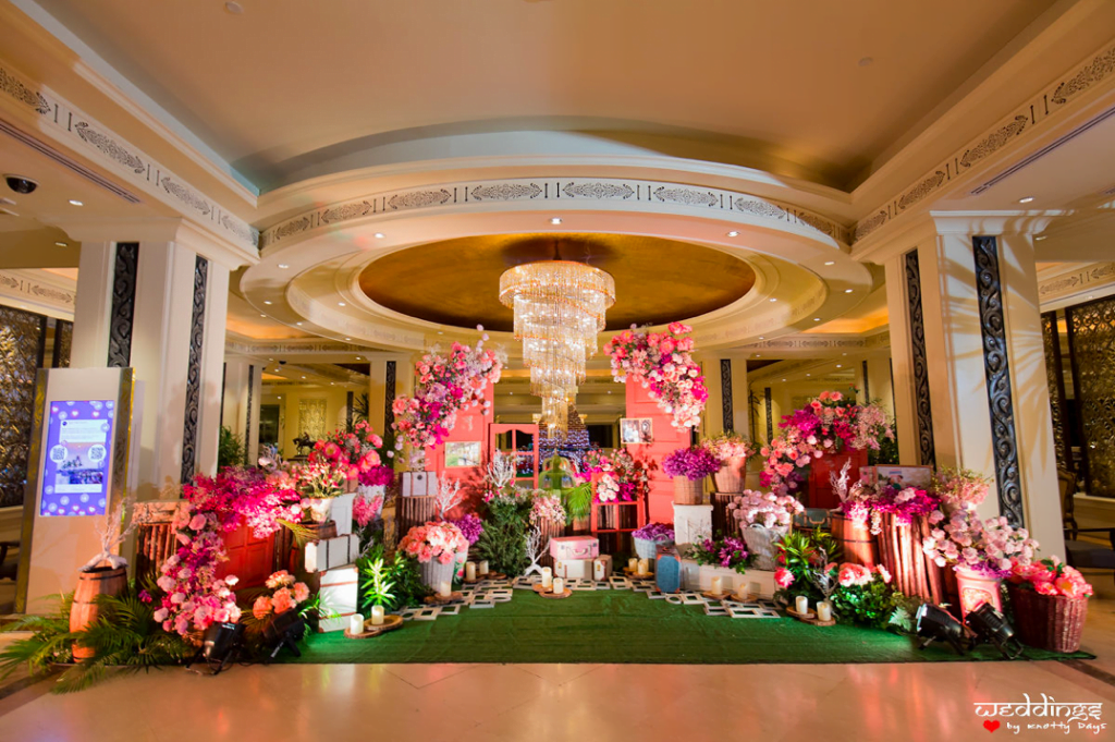 Entrance Floral Decor for this Marwari Couple's Dusit Thani Hua Hin Wedding