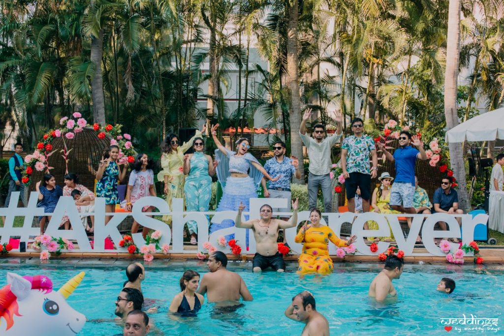 Pool Party Fun for Shalini and Akhil at Hua Hin, Thailand