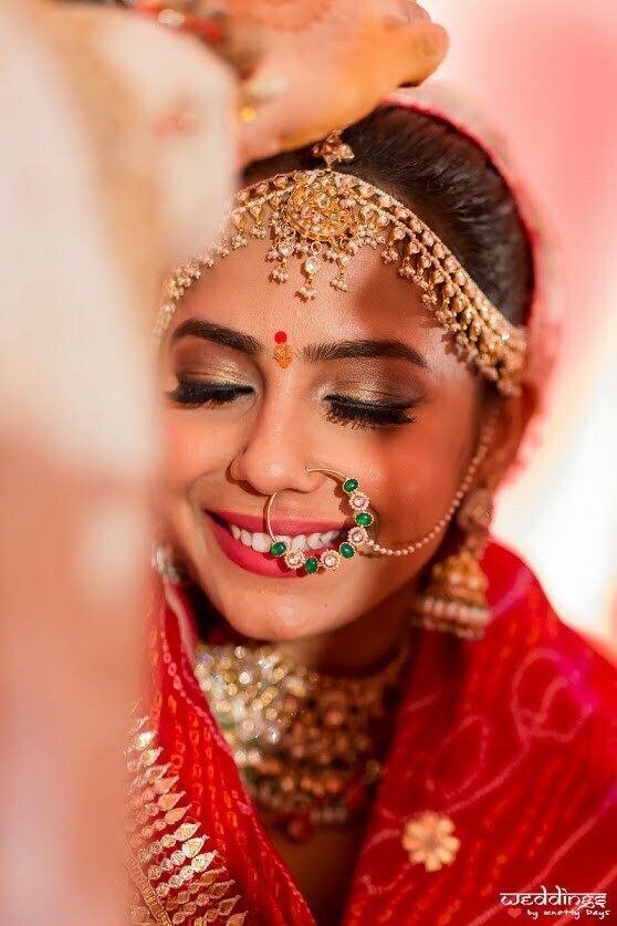 Beautiful Portrait of Shalini during her Sindoor ceremony at Dusit Thani Hua Hin Wedding