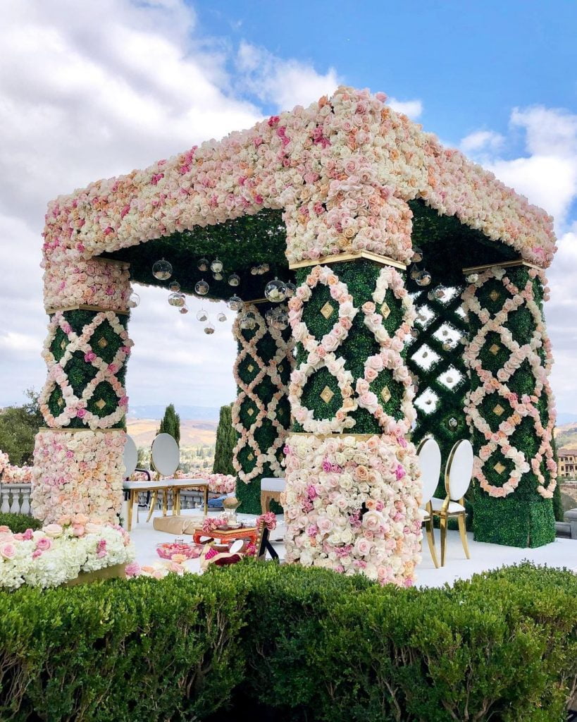 outdoor garden new mandap decoration idea