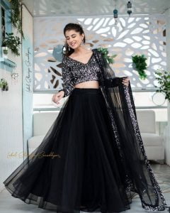 Purple and White Color Combination Semi-Stitched Lehenga Choli :: ANOKHI  FASHION
