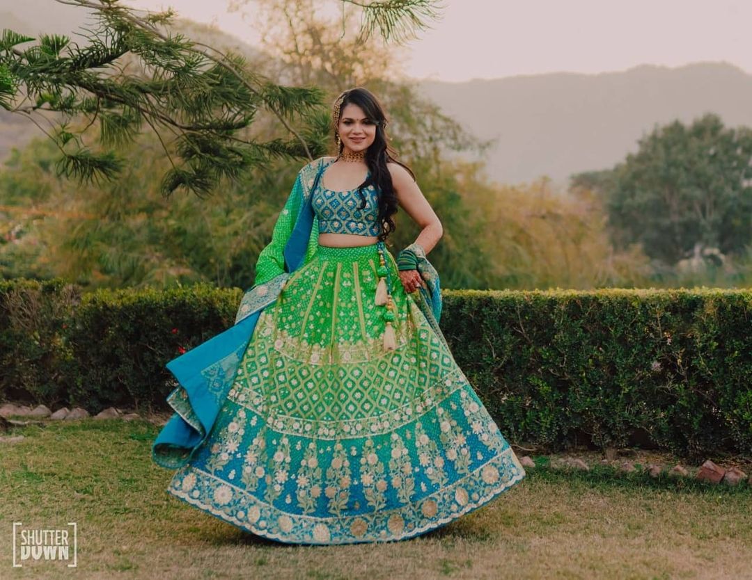 shirt and lehenga combination