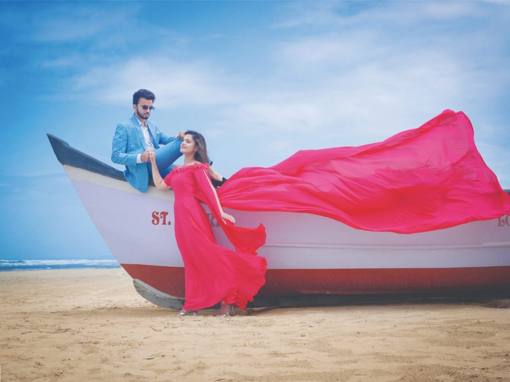 Beachside pre wedding shoot ideas