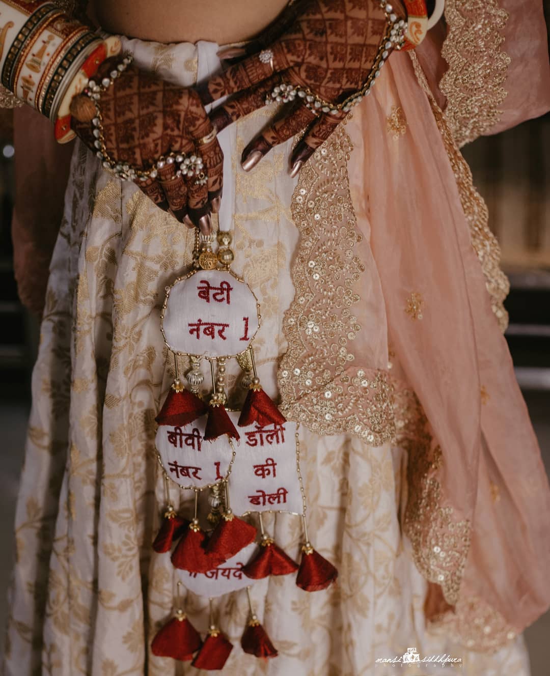 bridal choli latkan