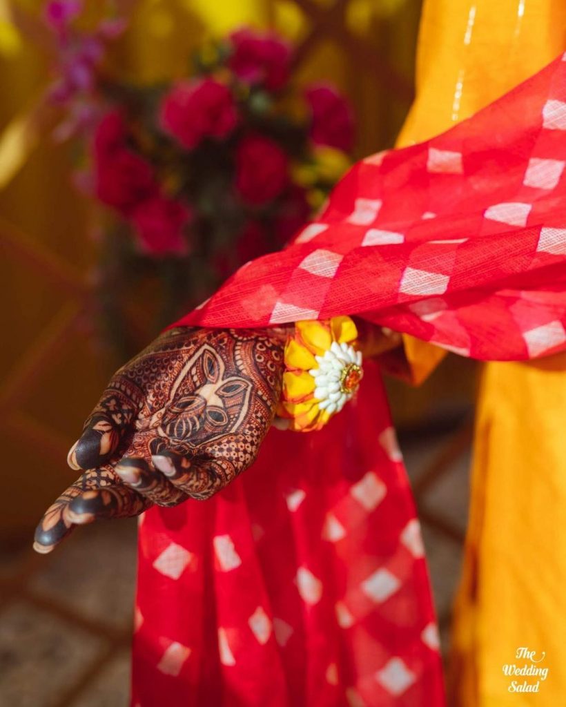 Dhol Motifs for front hand bridal mehendi