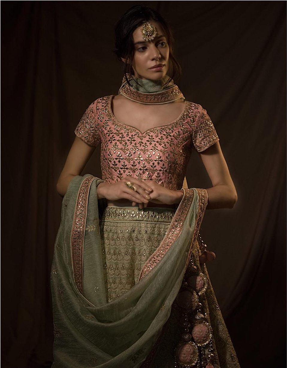Top more than 84 pista colour lehenga combination best -  songngunhatanh.edu.vn