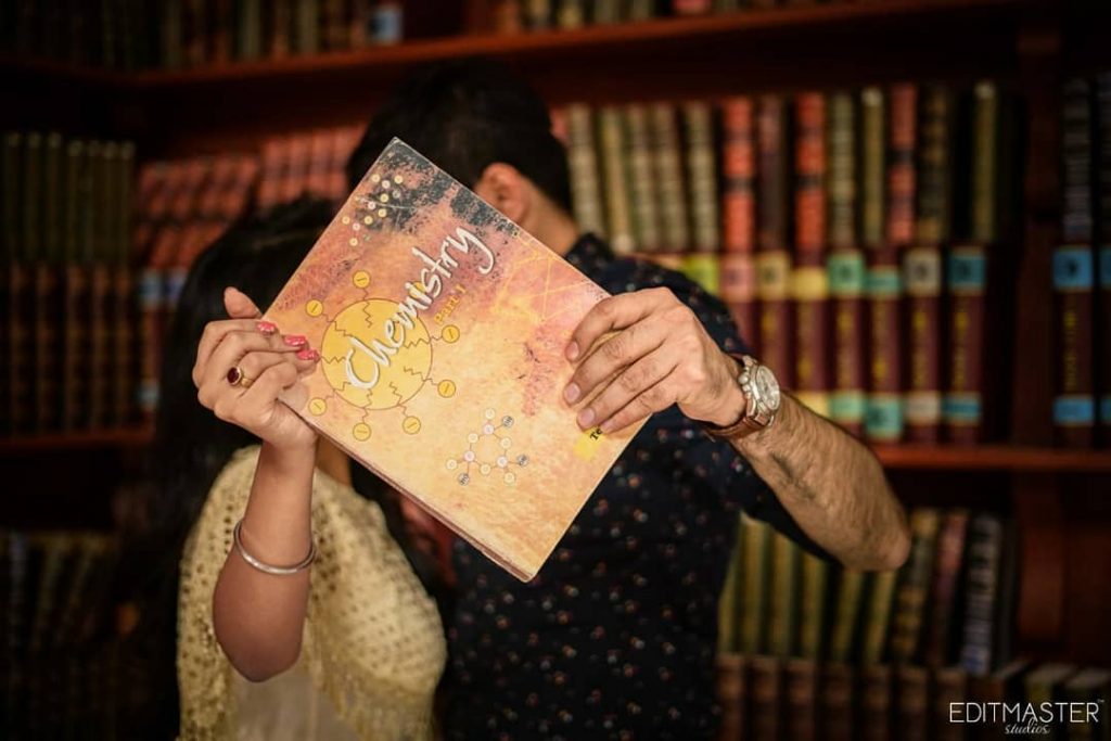 photoshoot in a library