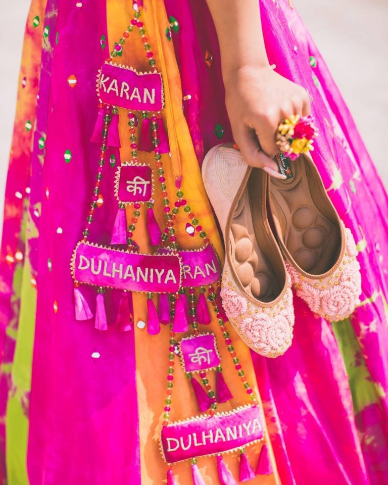 bridal choli latkan