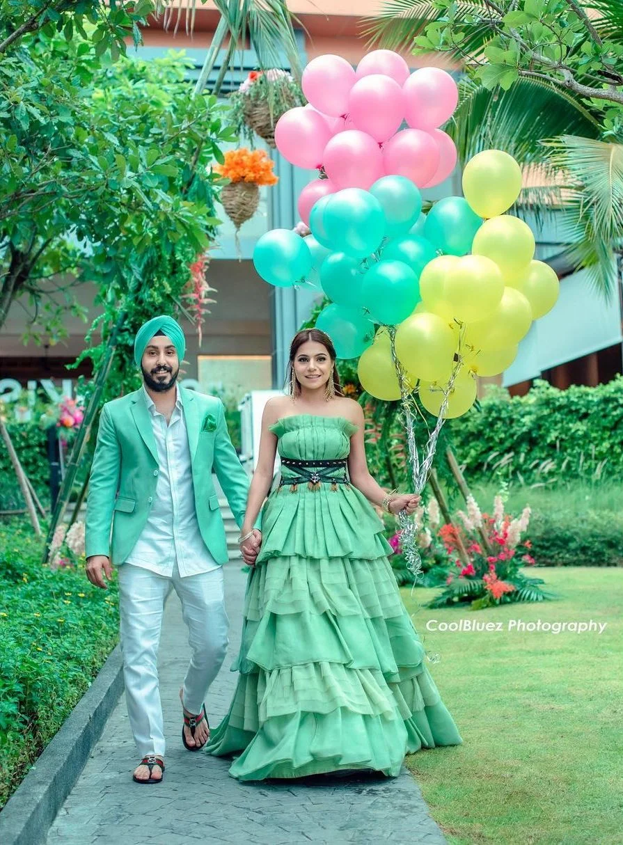 quirky helium balloon engagement entry ideas