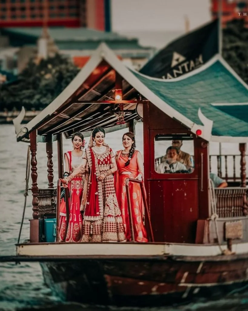 bridal entry in a house boat