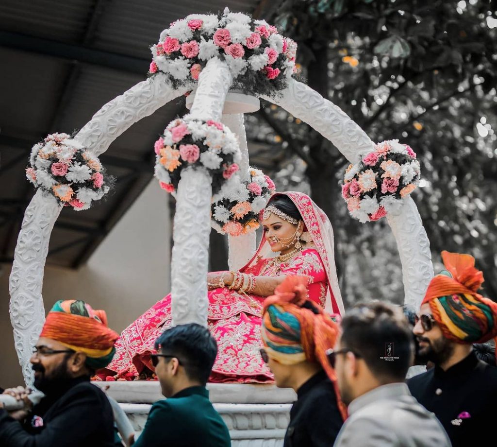 unique bridal entry doli