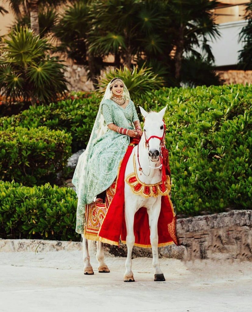 bridal entry on a ghori