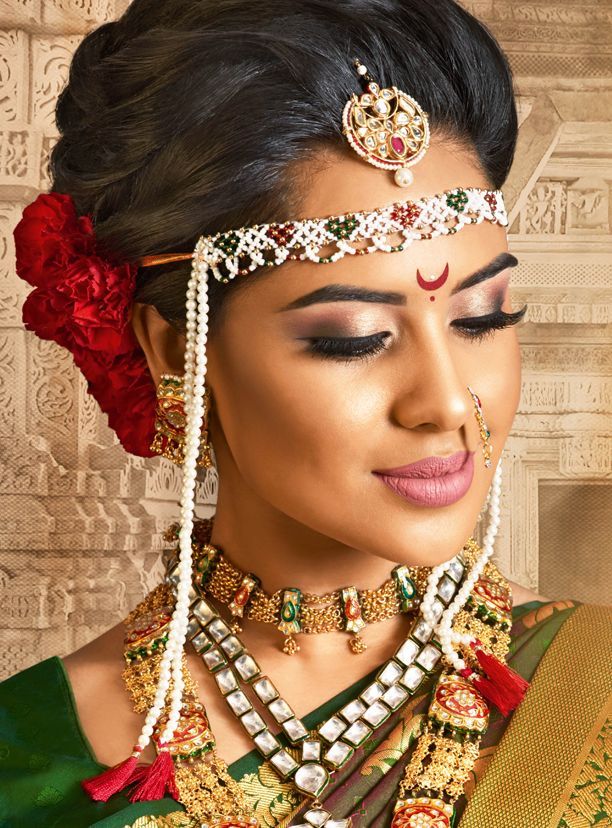 Marathi Bridal Hairstyles for Maharashtrian Brides | Bridal hair, Hair  styles, Wedding bun hairstyles