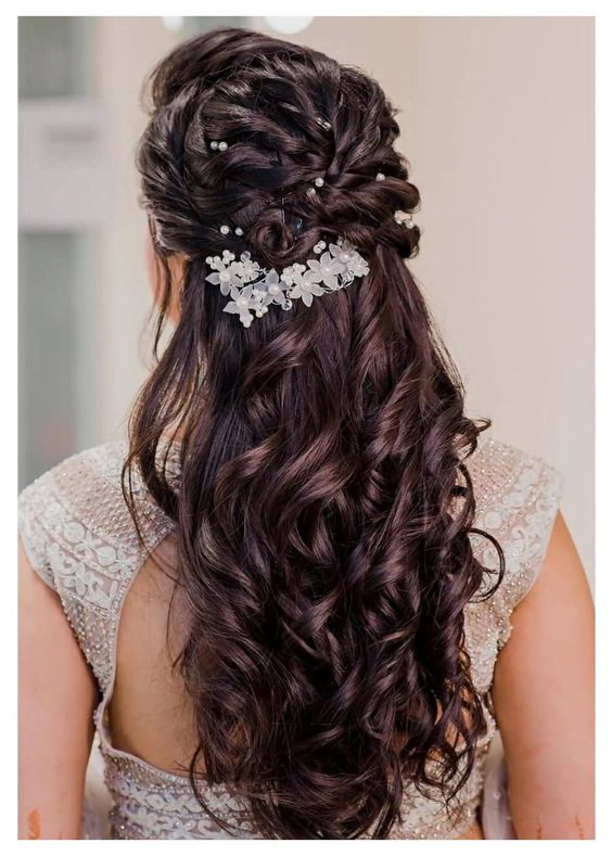 Planning to leave your hair down on your D-Day, but confused which hairdo  to opt for? Take cues from these gor… | Open hairstyles, Reception  hairstyles, Hair styles