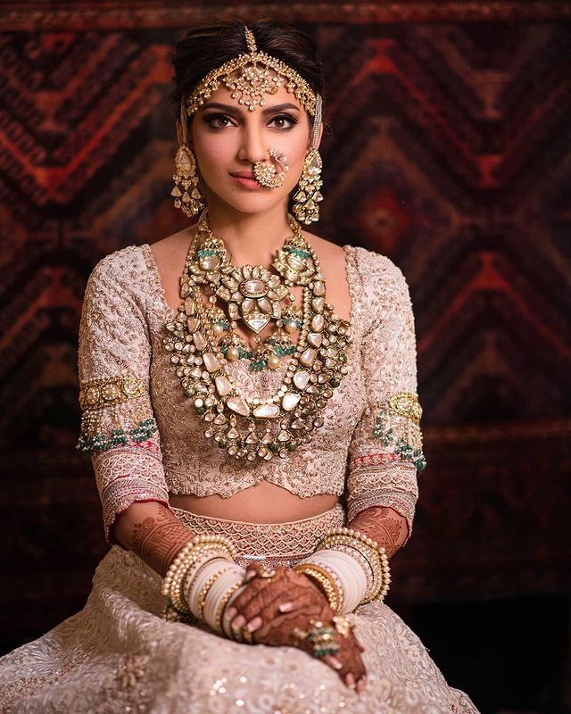 Crunchy Fashion Bollywood Jwellery Traditional Ethnic Wedding Bridesmaid  designer Trendy Gold-Plated Indian Choker White Pearl & Kundan Black  Jewellery Set - Walmart.com