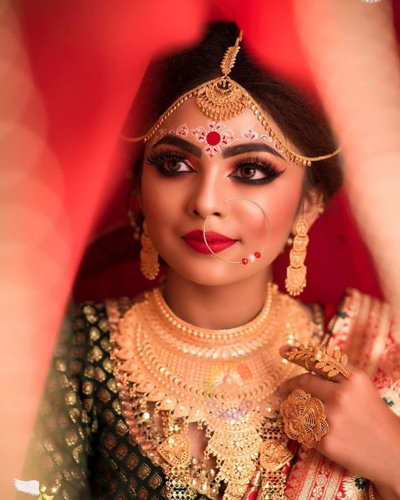 Traditional heavy gold choker set as your indian bridal jewelry