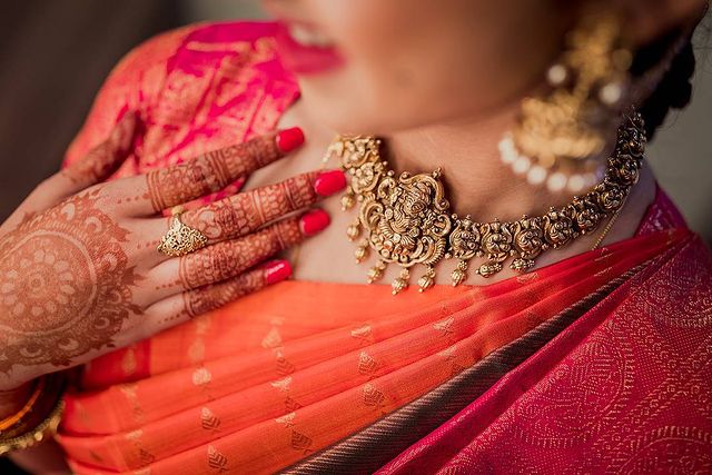 temple jewellery set for brides