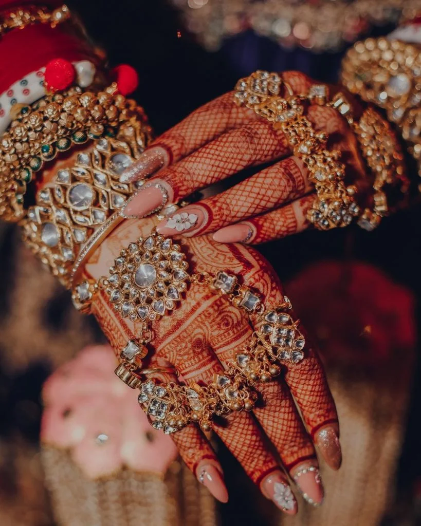 bridal nail art designs