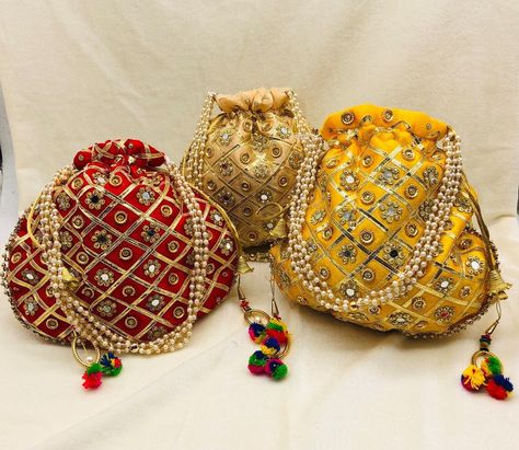 fancy potli bags wedding favor ideas