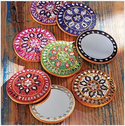 handcrafted favor mirrors 