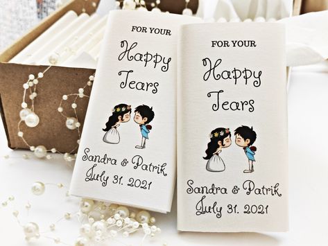 personalized tissue packs wedding favor ideas in budget