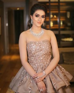 Soft Nude Simple Engagement Makeup Look in Gown  WedAbout