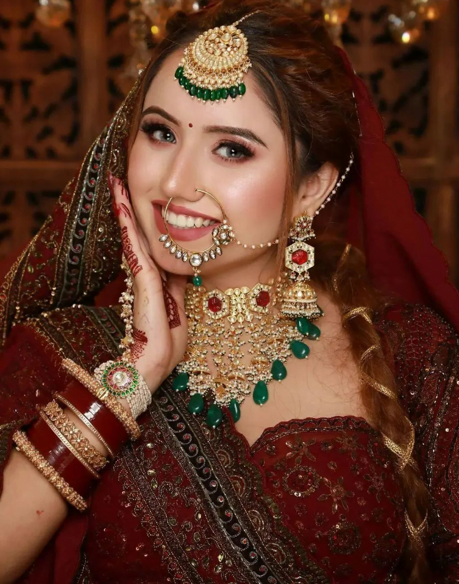 bridal photoshoot poses happy bride