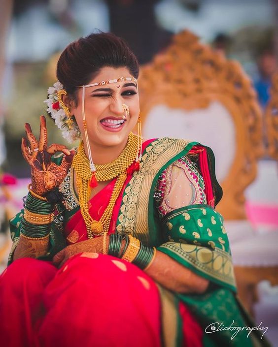 swagger Marathi bride bridal photoshoot poses
