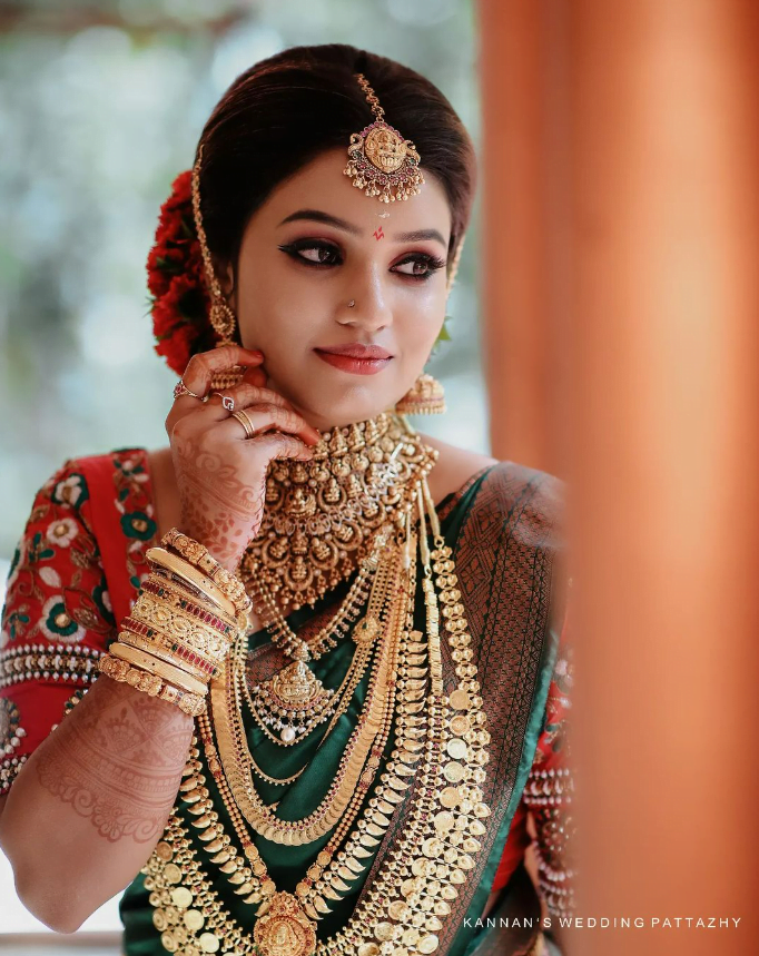South Indian bridal look temple jewellery-south indian bridal jewellery-marriage south indian bridal jewellery sets