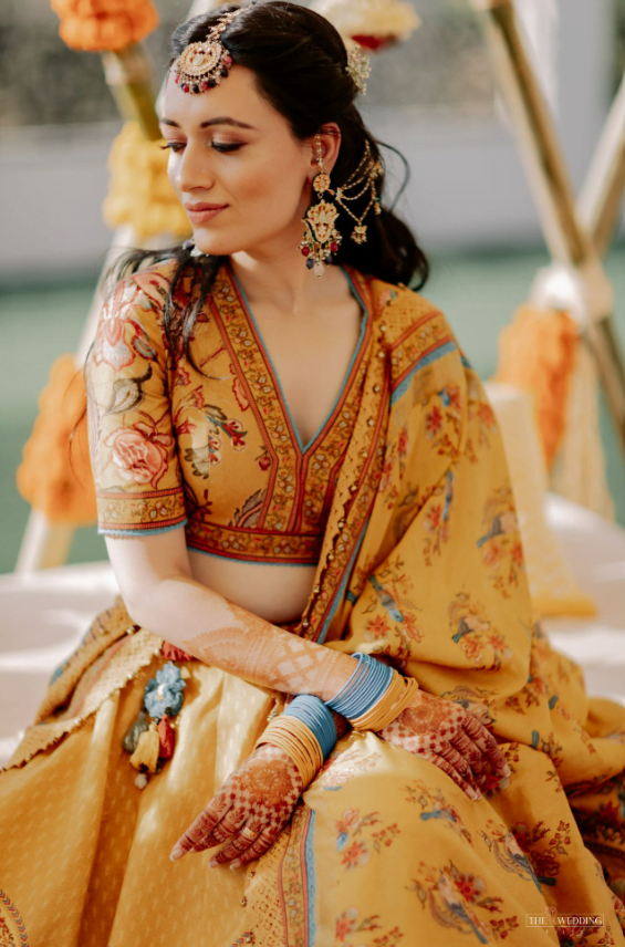 haldi outfit for bride - simple dress for haldi function