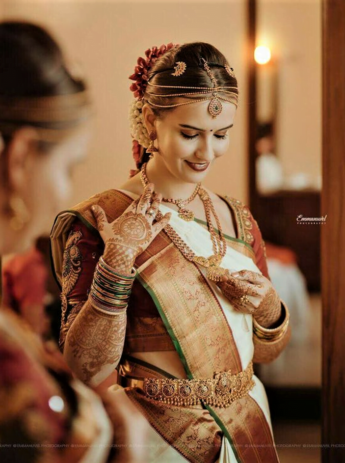muhurtham-South-Indian-wedding-hairstyles-for-long-hair-1-1 | WedAbout