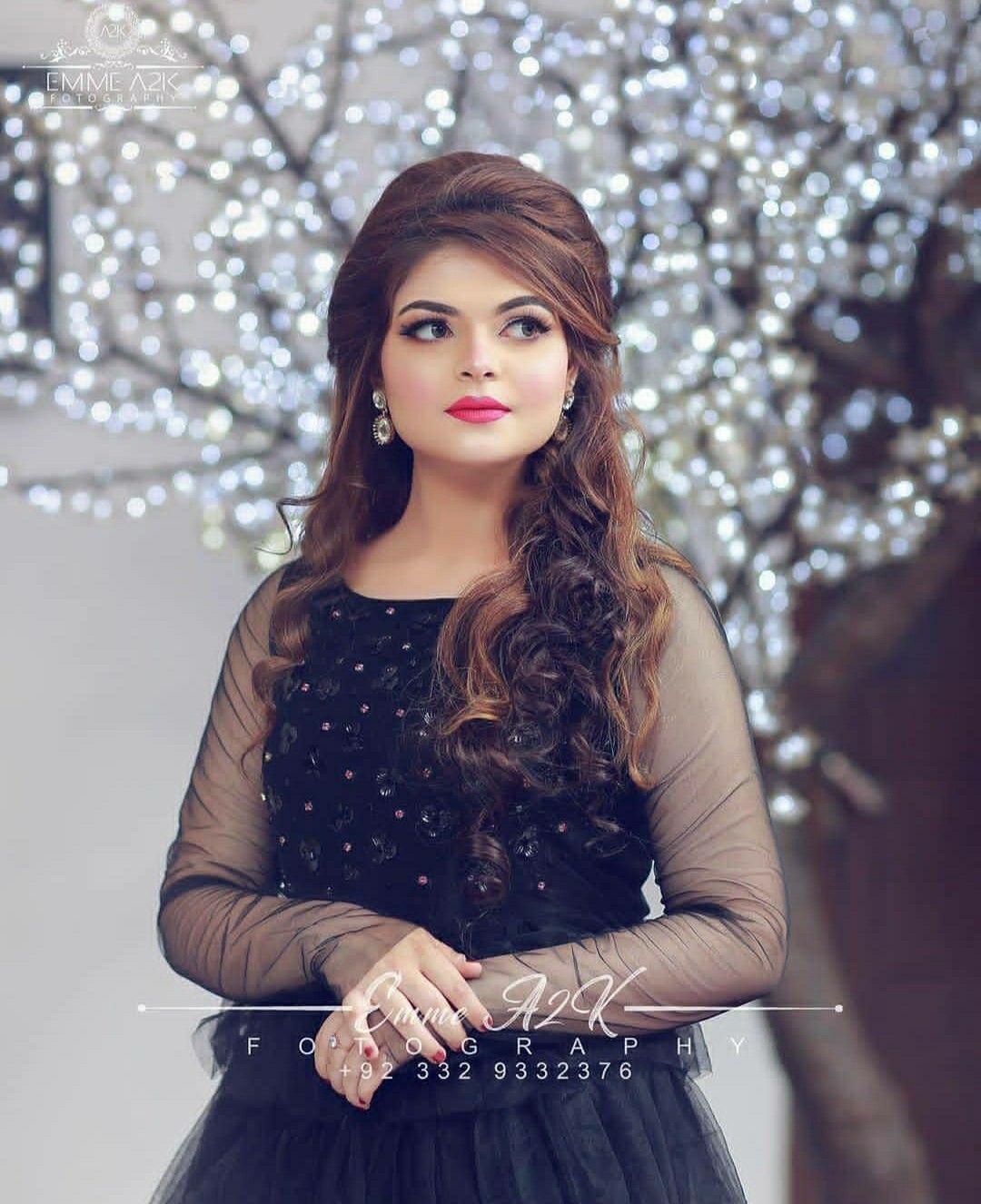 Pakistani pink best engagement makeup look in gown - engagement makeup images - engagement makeup for bride