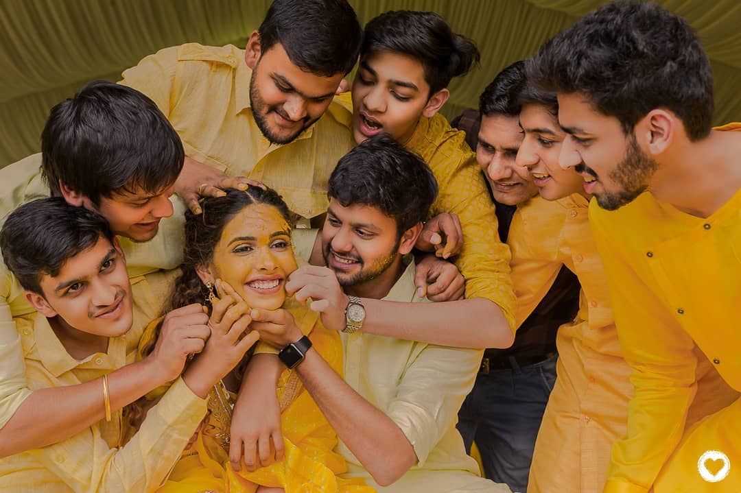 haldi photoshoot poses with brothers