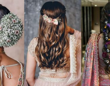  Best Indian Reception Bridal Hairstyles for All Hair, Face, & Dress Types