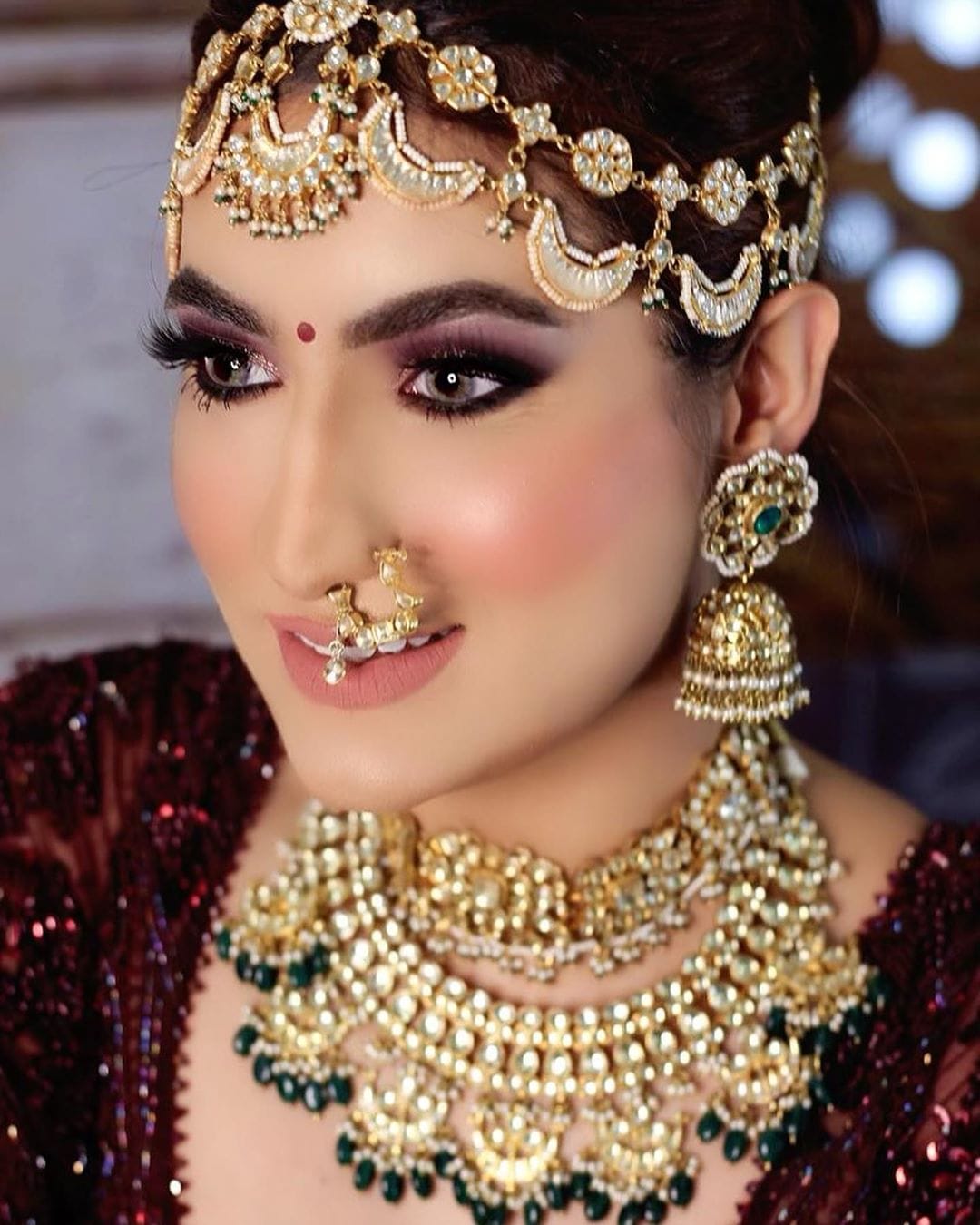latest indian bridal headband maang tikka