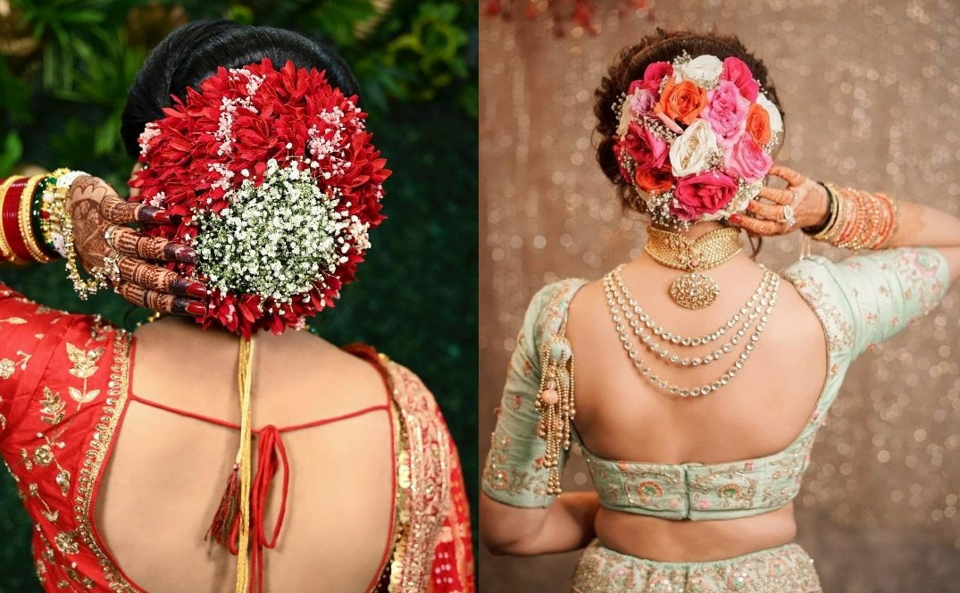 Trending Indian Bridal Hairstyles For Thin Hair