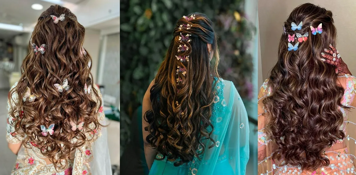 Lehenga Hairstyle for Long Hair: Long Hair, Stunning Style