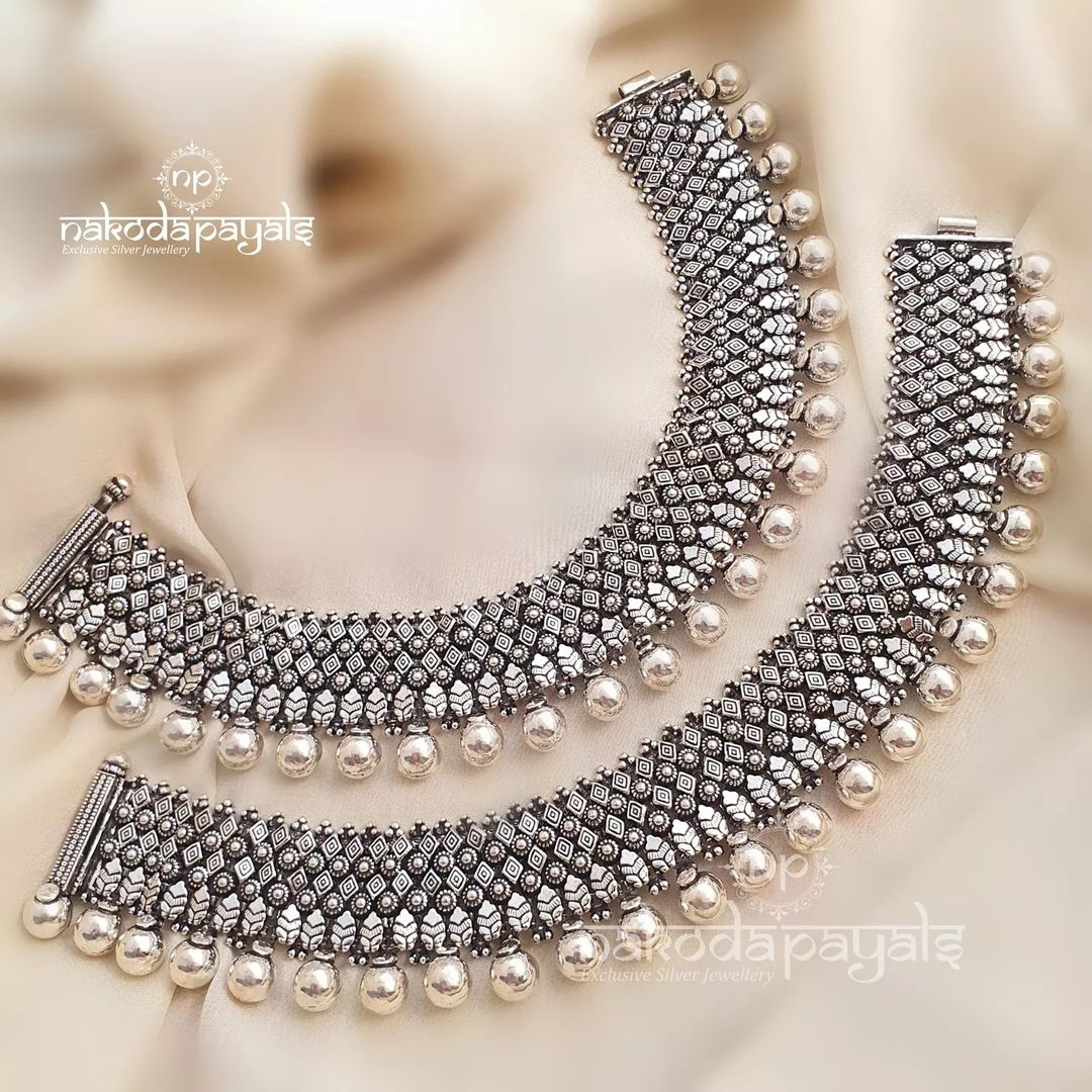 dulhan payal design in silver