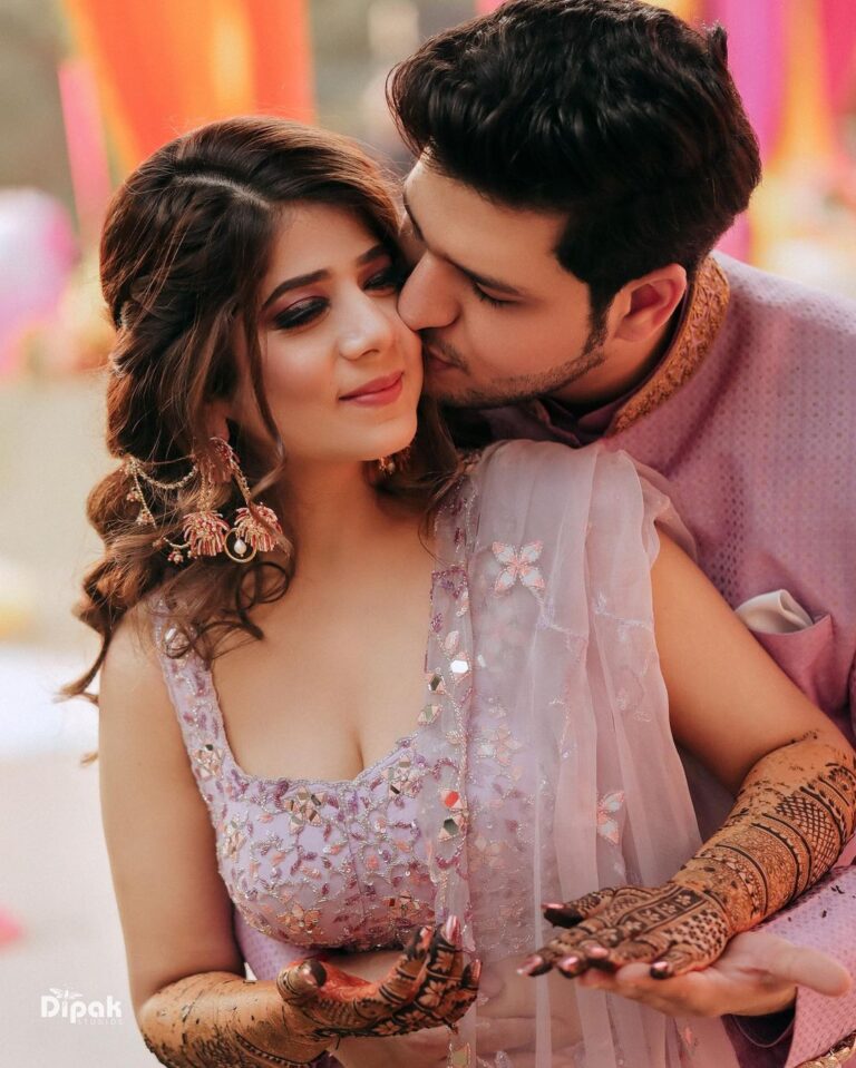 Bride Getting Mehndi Henna Done Before Indian Celebration, Interfaith  Wedding