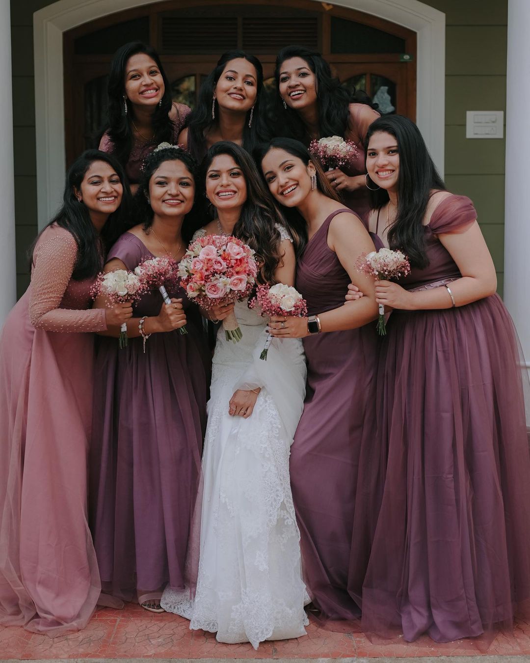 simple frock bridesmaid dresses