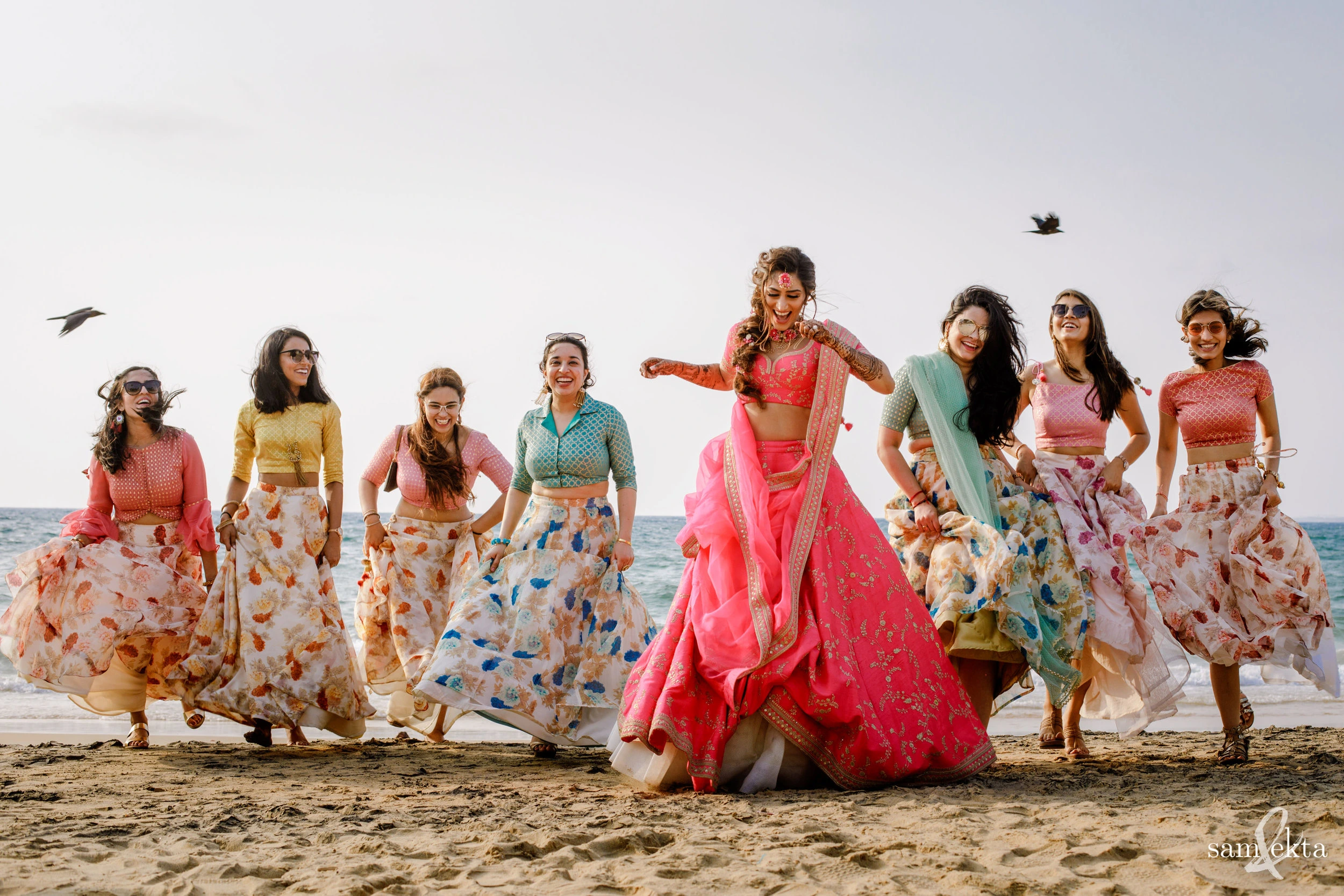 matching-coordinating-indian-bridesmaid-dresses-12