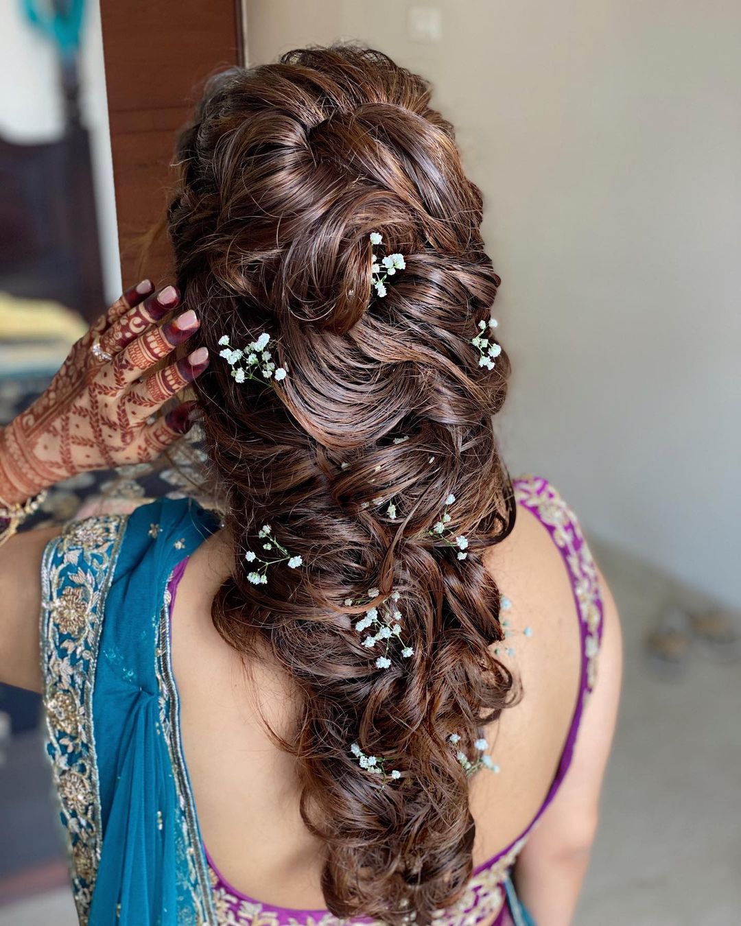 20+ Lehenga Hairstyles to Complement Your Regal Look - Tikli