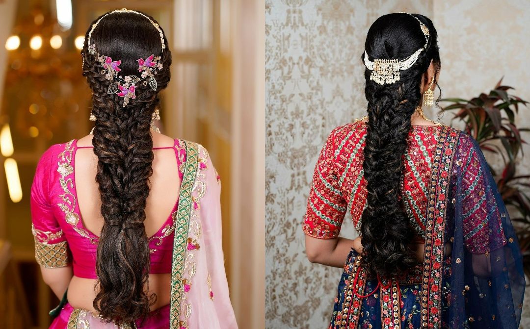 intricate quirky braided hairstyle for engagement