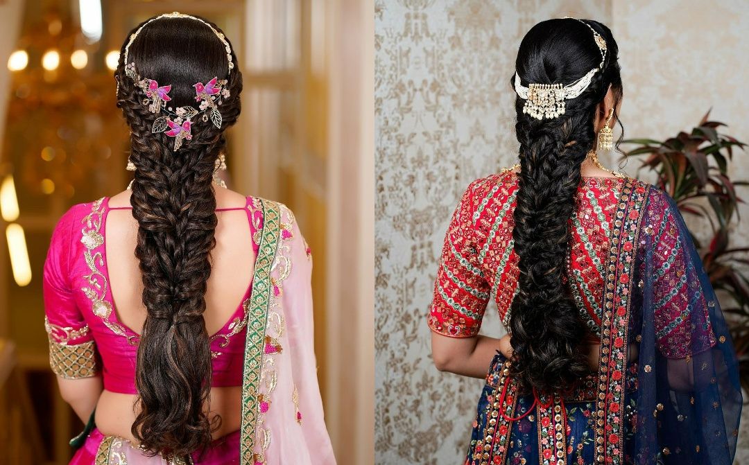 Best Indian Reception Bridal Hairstyles for All Hair, Face, & Dress Types