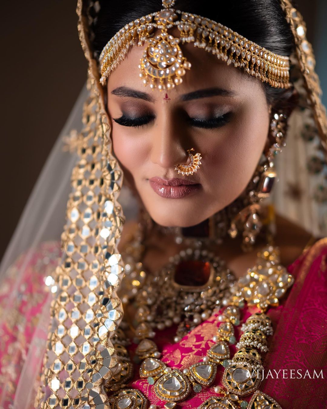 nude south indian bridal makeup